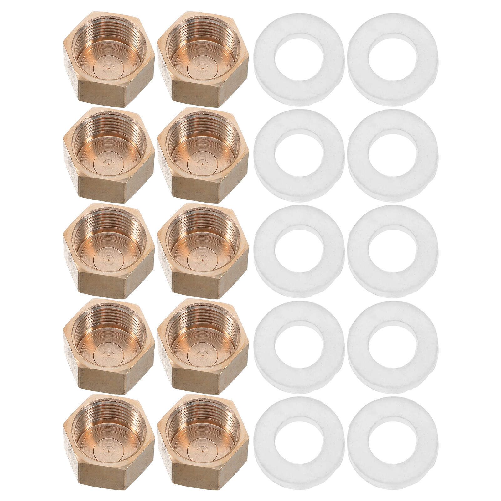 Compression Fitting Brass - 10 Pcs Brass Cap Fitting Stop