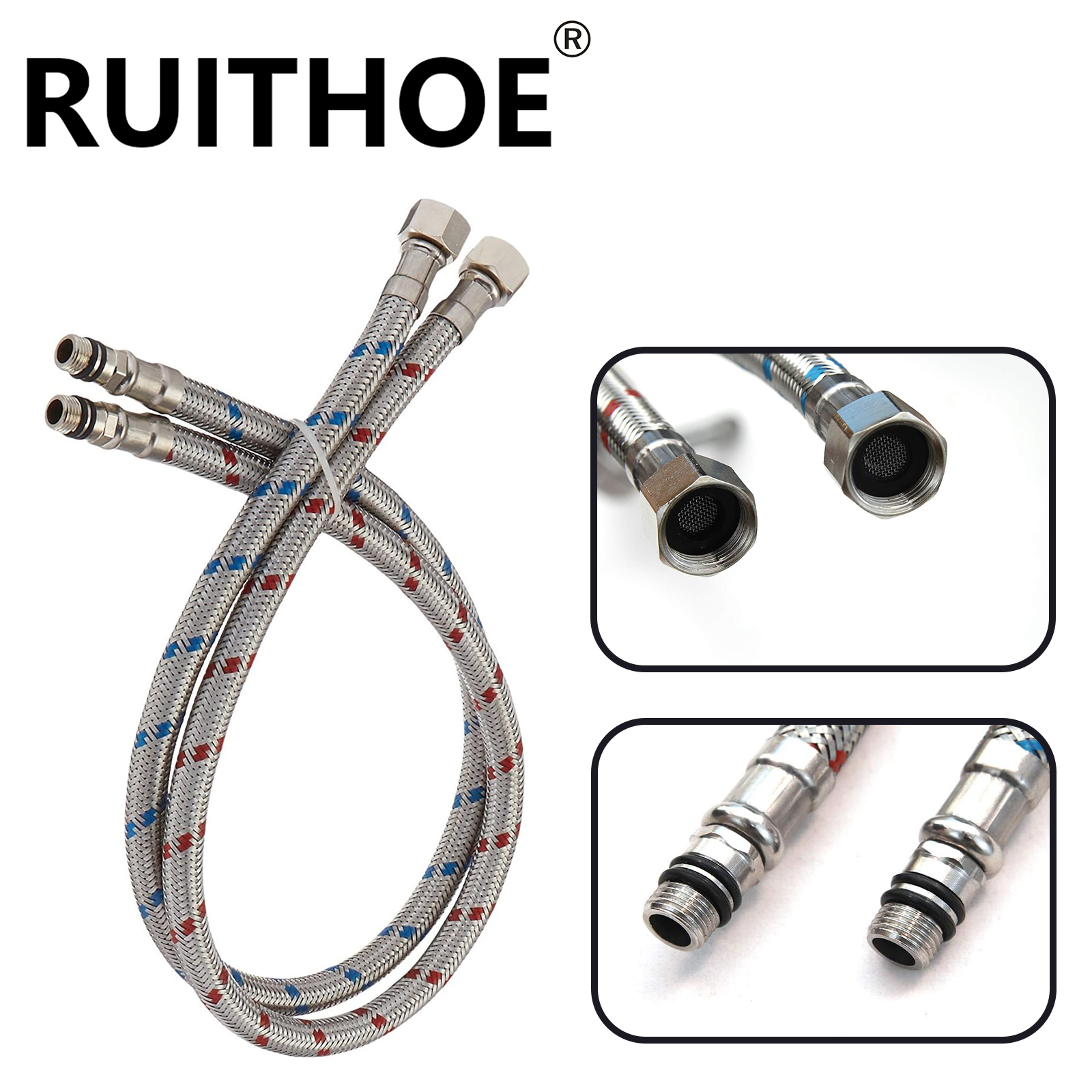 2 Piece 24-Inch Long Faucet Co – обзор и цена Flexible Hose Braided