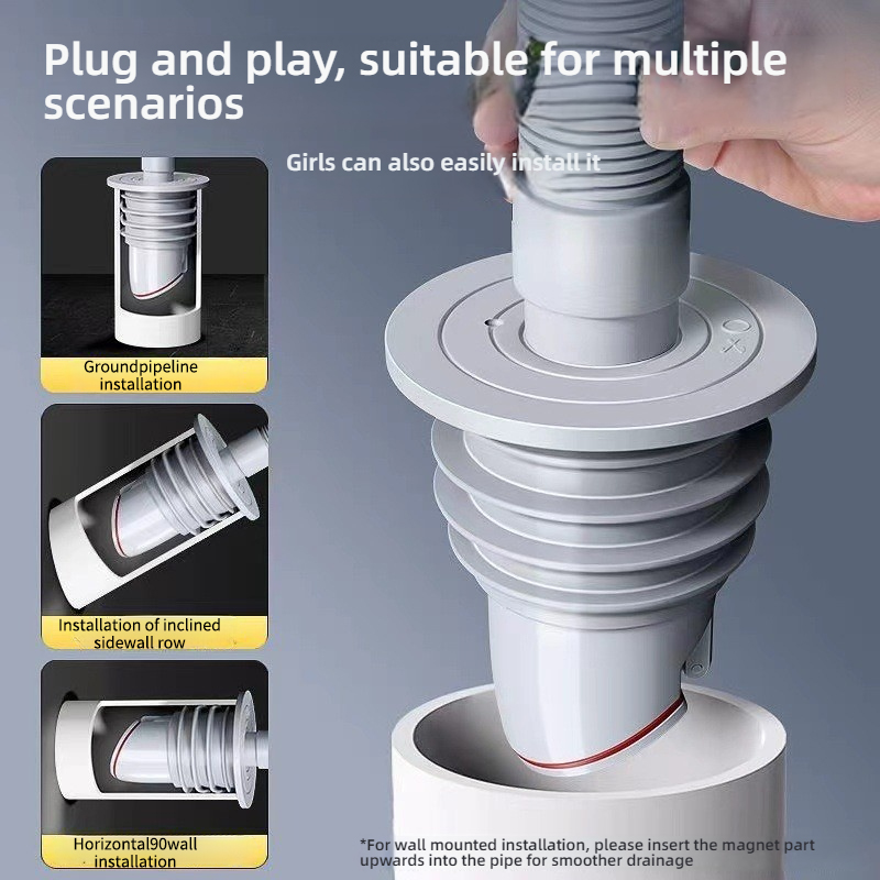 Silicone Bathroom Sewer Seal R – обзор и цена Drain Pipe Clip