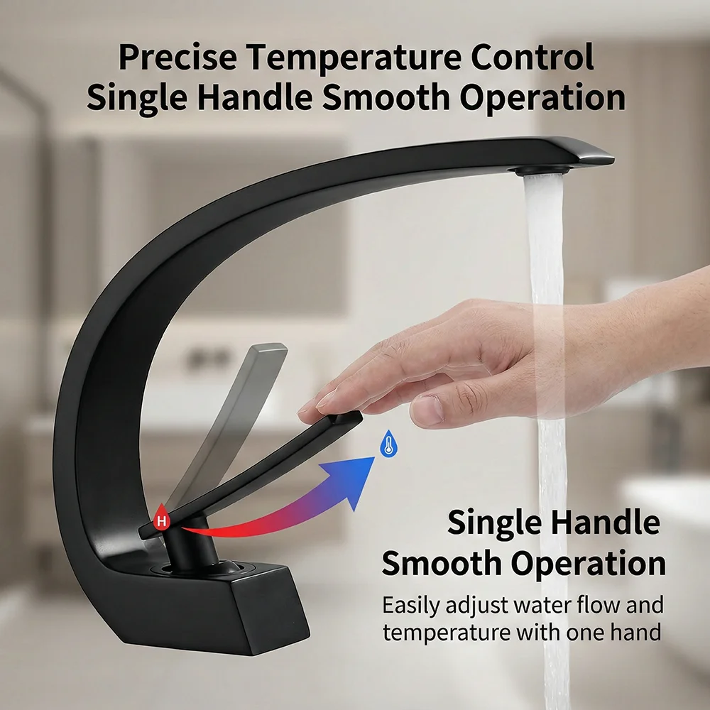 Matte Black Bathroom Faucet, A – обзор и цена Silicone Tap Washer