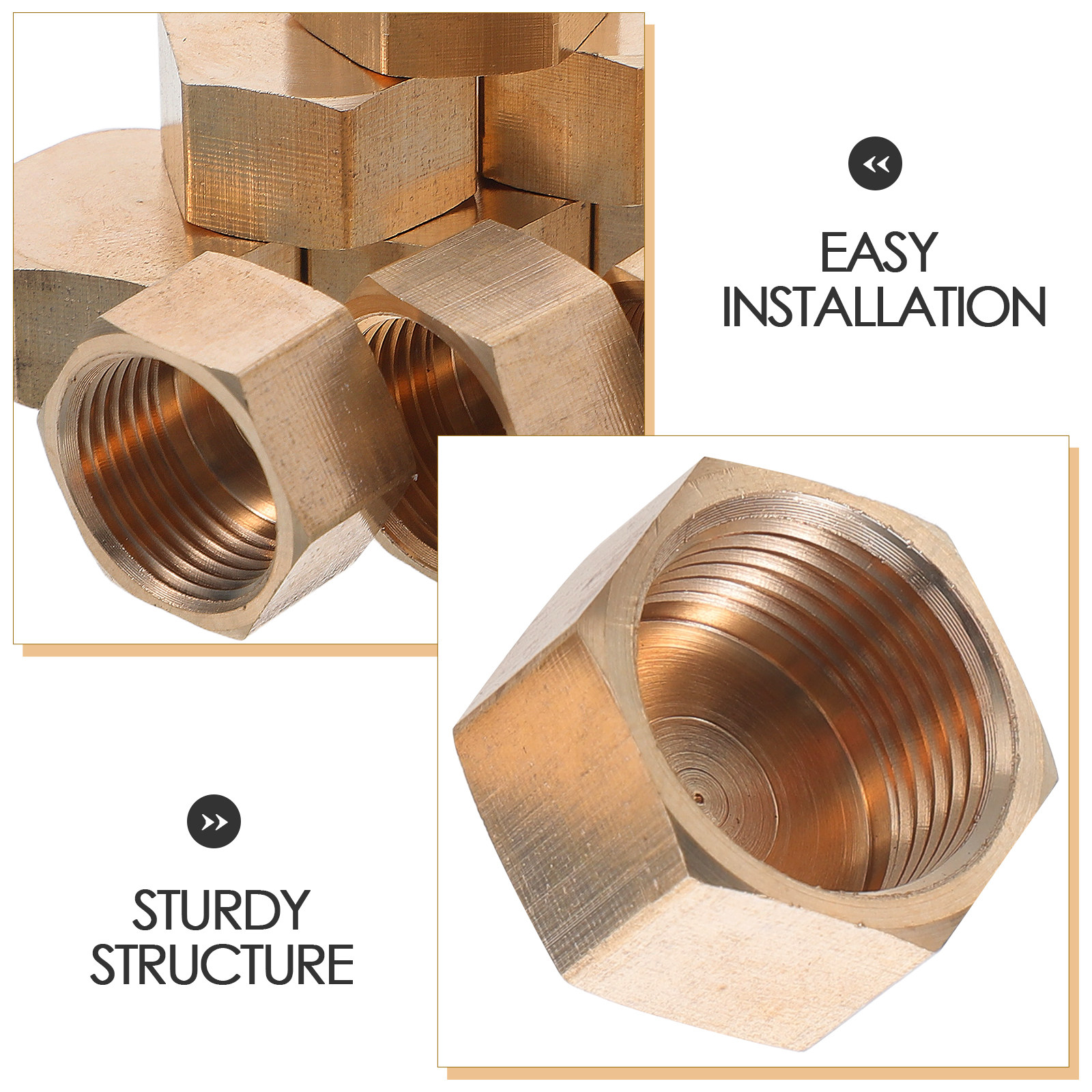 10 Pcs Brass Cap Fitting Stop  – обзор и цена Compression Fitting Brass