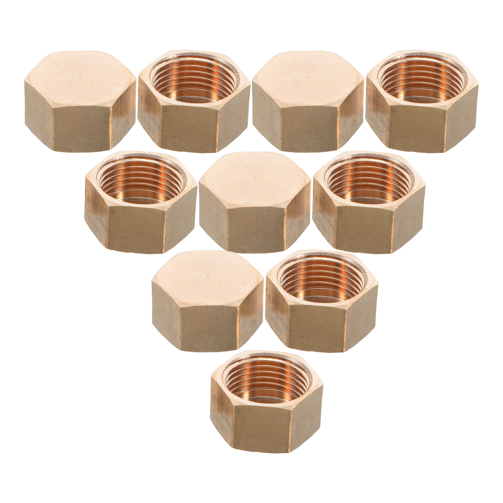 10 Pcs Brass Cap Fitting Stop  – обзор и цена Compression Fitting Brass