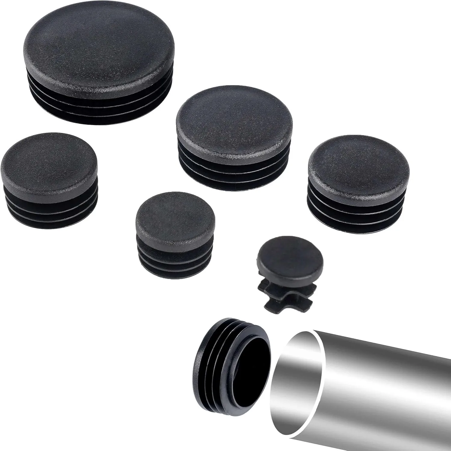 Black Round Pipe Plug 10-60mm  – обзор и цена Plastic Pipe Clip