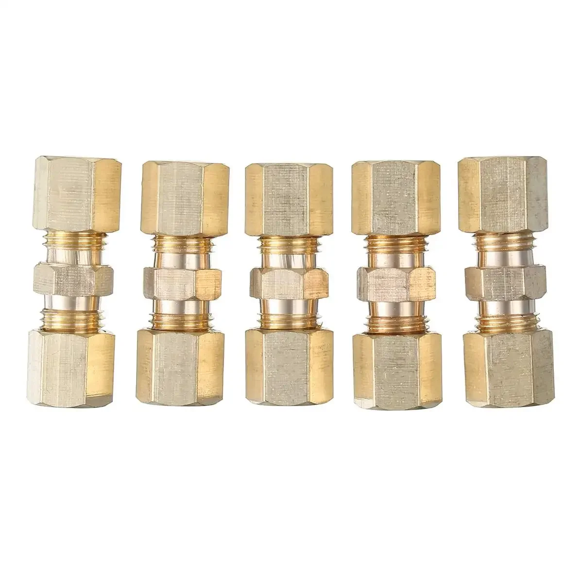 5pcs Brass Brake Line Union Fi – обзор и цена Compression Fitting Brass