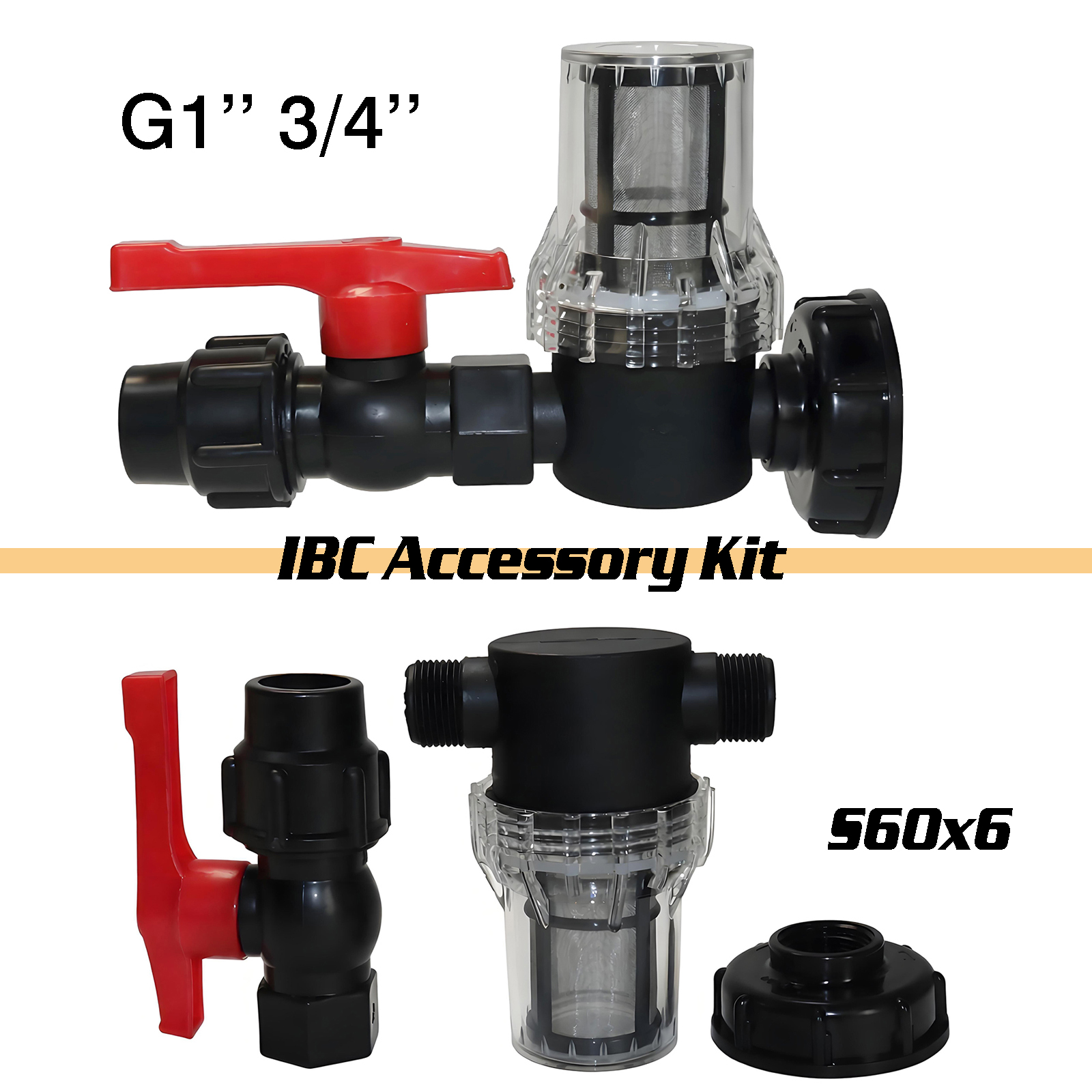 3Pcs Kit IBC water tank filter – обзор и цена Float Ball Valve