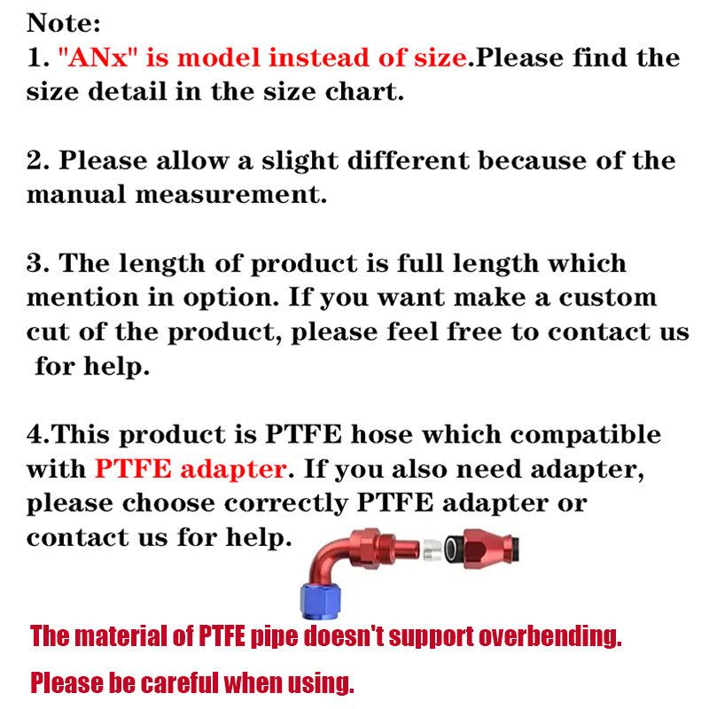 1M/2M/3M/5M AN3 AN4 AN6 AN8 AN – обзор и цена Ptfe Tape Thread