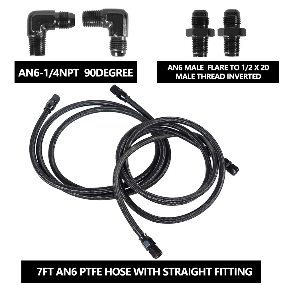 2 X 7Ft AN6 Flexible PTFE Tran – обзор и цена Flexible Hose Braided