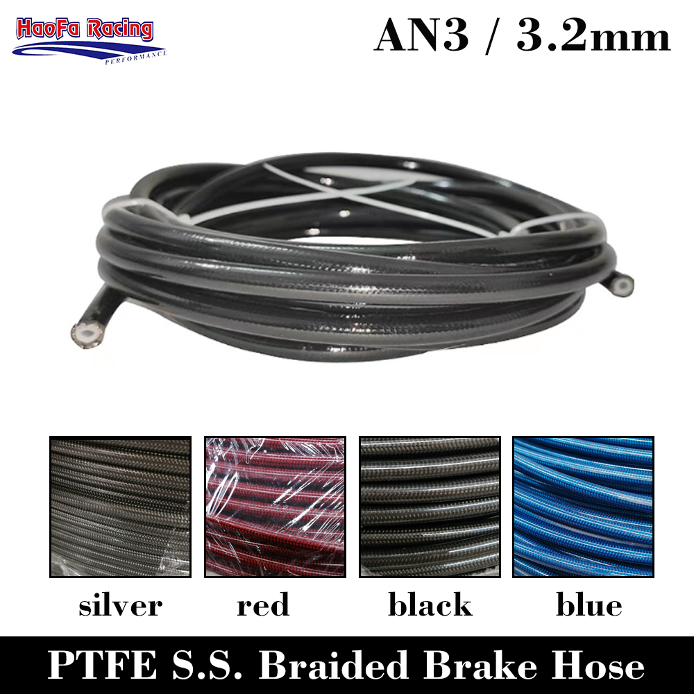 AN3 Motorcycle PTFE Brake Line – обзор и цена Flexible Hose Braided