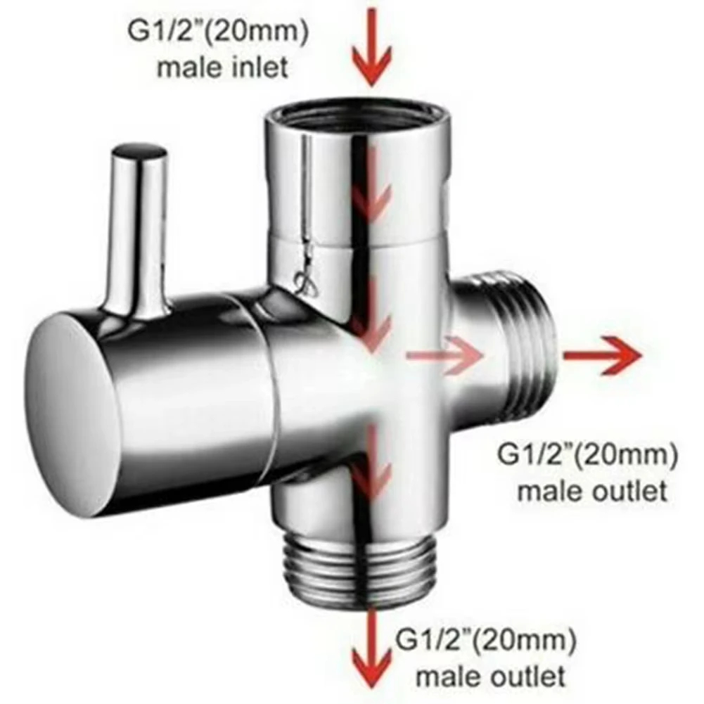 G1/2in 3 Way Diverter Valve T- – обзор и цена Shower Valve Cartridge