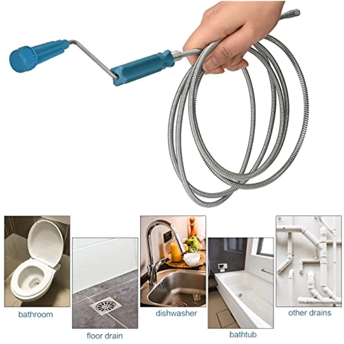 Telescopic Handle Flexible Ste – обзор и цена Drain Snake Flexible