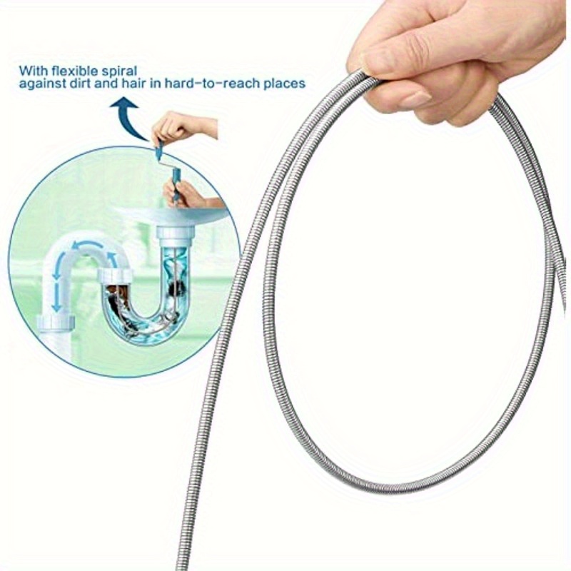 Telescopic Handle Flexible Ste – обзор и цена Drain Snake Flexible