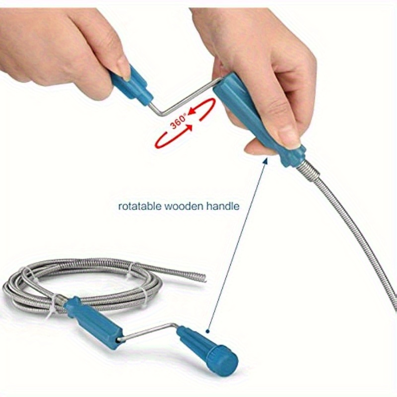 Telescopic Handle Flexible Ste – обзор и цена Drain Snake Flexible