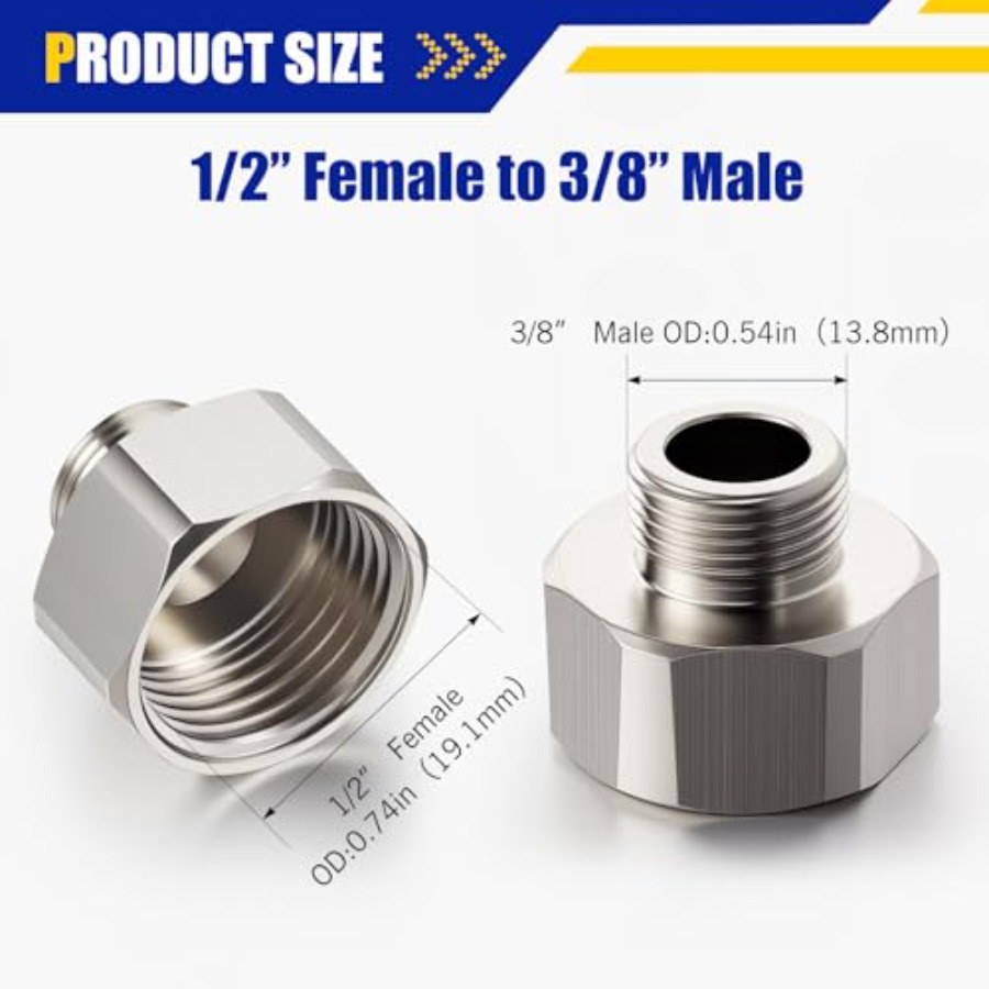 8 Pcs Brass Water Line Adapter – обзор и цена Compression Fitting Brass