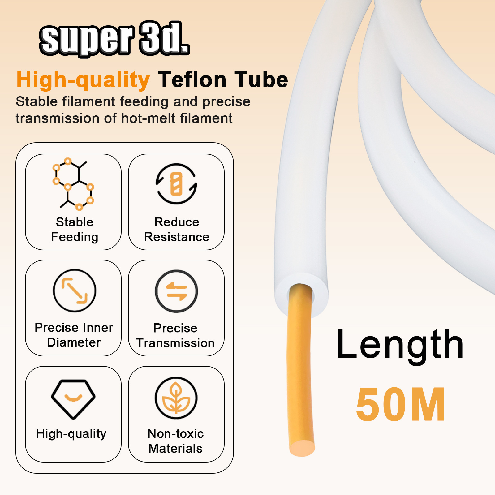 1/2/50M Bambu Lab PTFE Tube ID – обзор и цена Ptfe Tape Thread