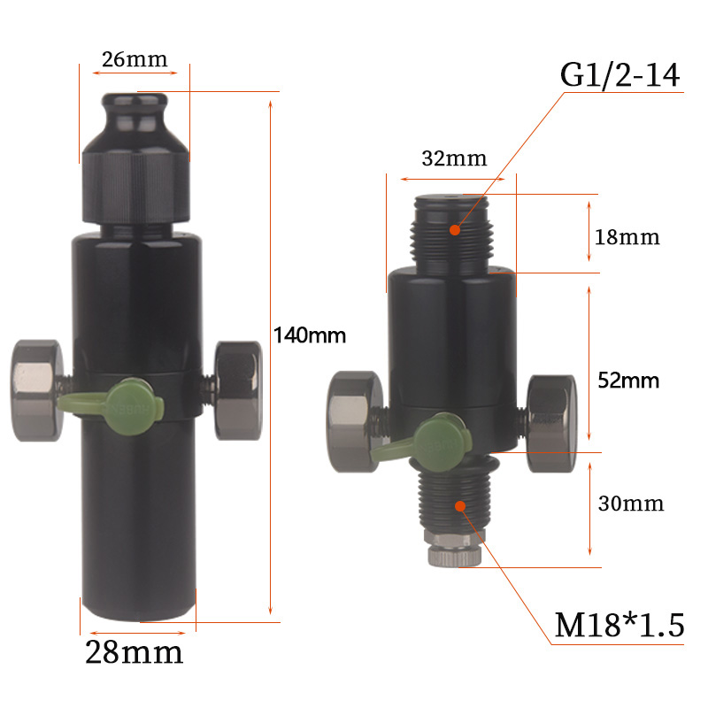 HPA Scuba M18*1.5 Pressure Reg – обзор и цена Float Ball Valve