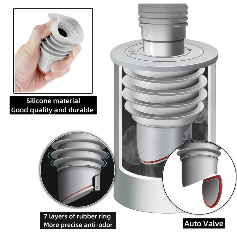 Silicone Sink Stopper Sewer Pi – обзор и цена Drain Pipe Clip