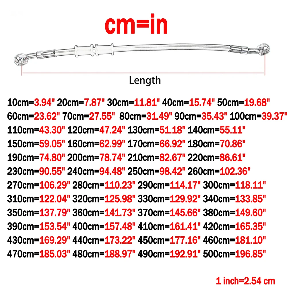 10cm~500cm Motorcycle Brake Cl – обзор и цена Flexible Hose Braided