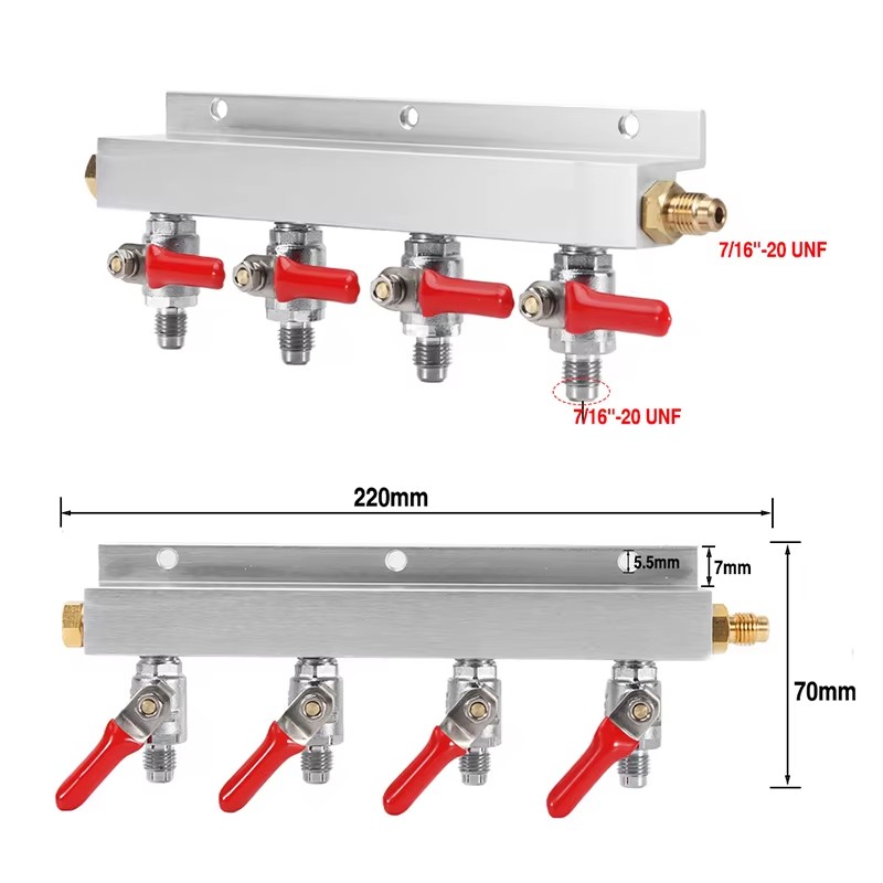IMAICTUU 4 Way Gas Manifold Co – обзор и цена Push Fit Connector