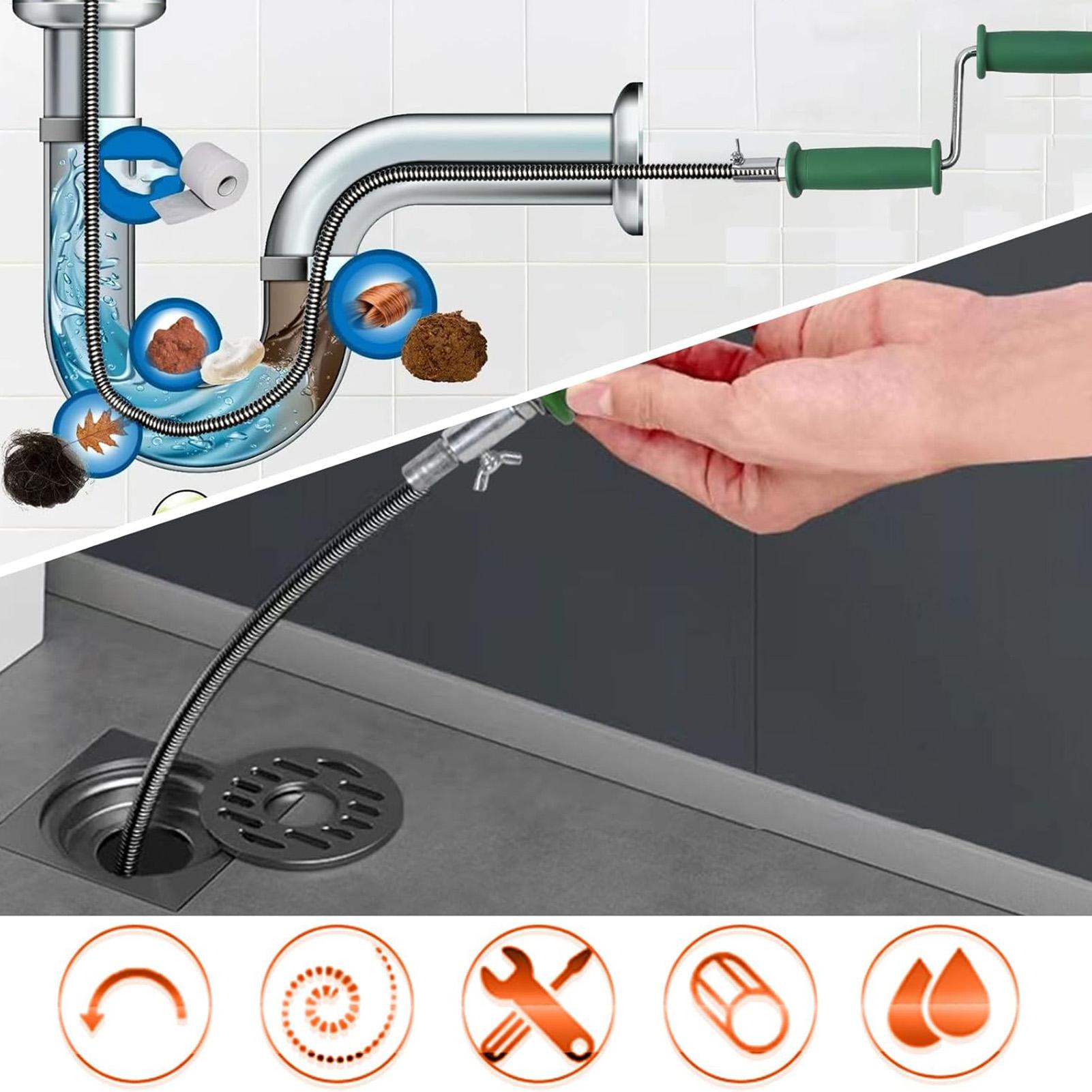 Drain Snake 4M Flexible Pipe U – обзор и цена Drain Snake Flexible