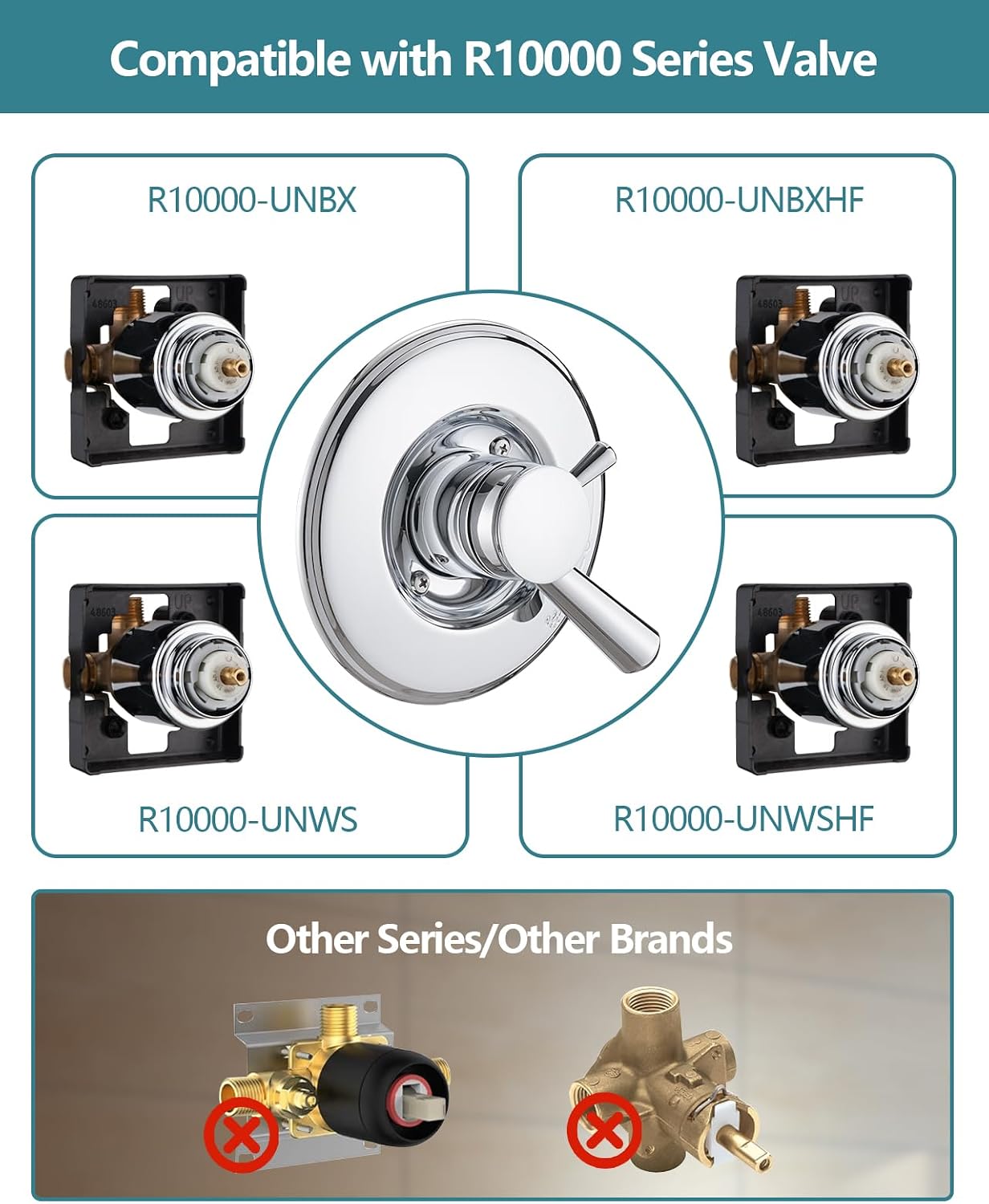 Chrome Shower Trim Kit Compati – обзор и цена Shower Valve Cartridge