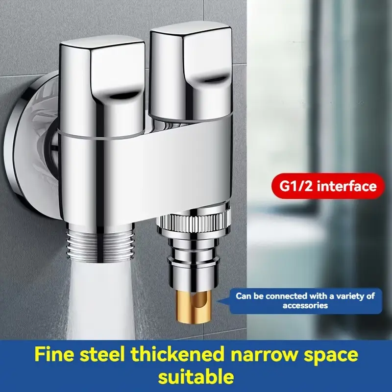 Stainless steel double outlet  – обзор и цена Toilet Fill Valve