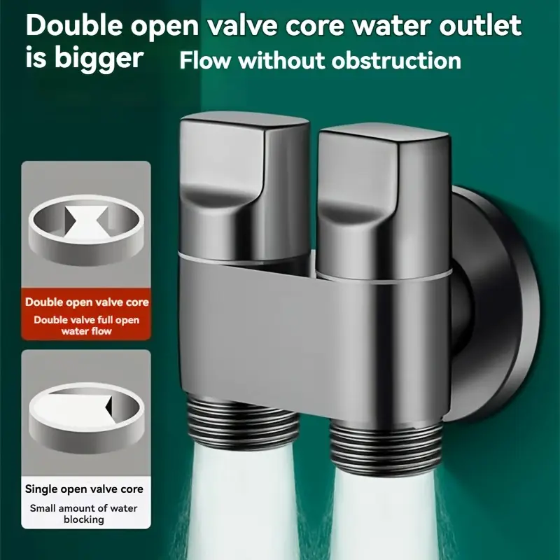 Stainless steel double outlet  – обзор и цена Toilet Fill Valve