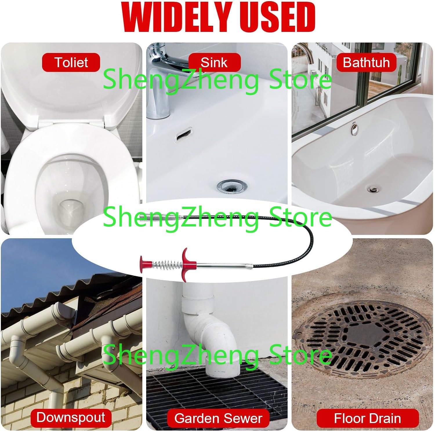 1Pcs Drain Snake Hair Drain Cl – обзор и цена Drain Snake Flexible