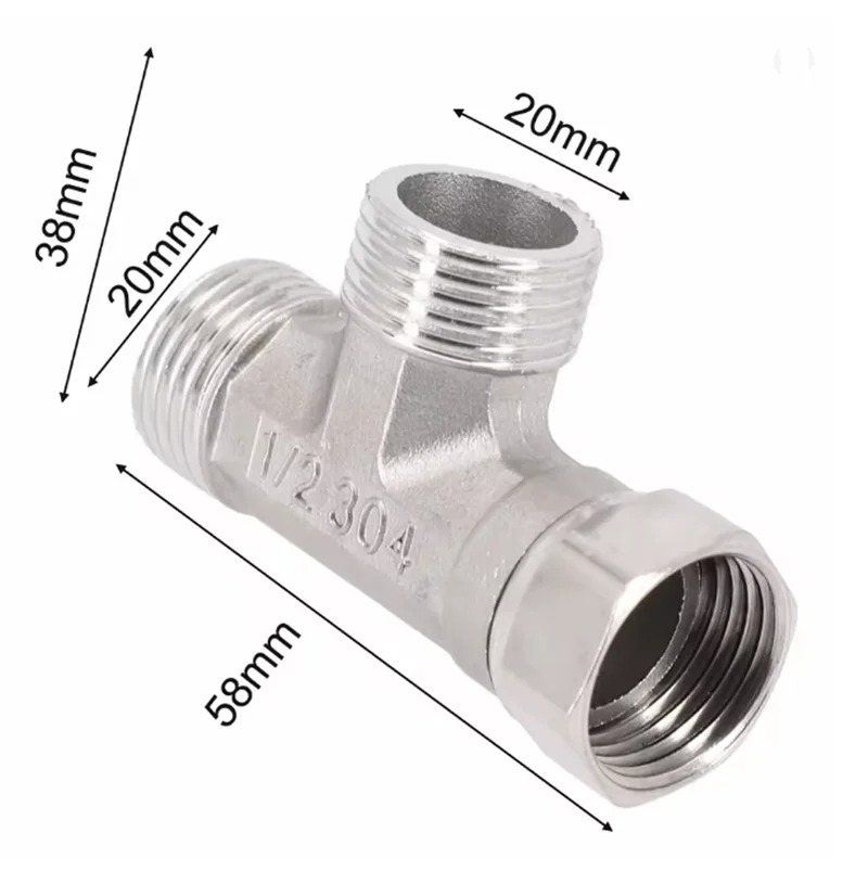 Stainless Steel T Adapter G1/  – обзор и цена Shower Valve Cartridge