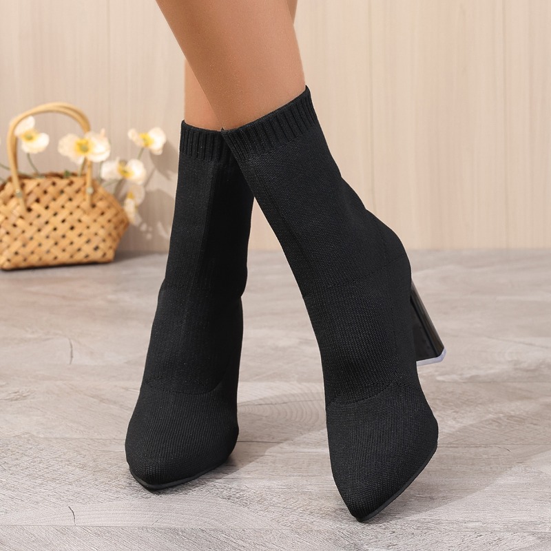 Simple Pointed Toe Knit Stretc – обзор и цена Pipe Bending Spring