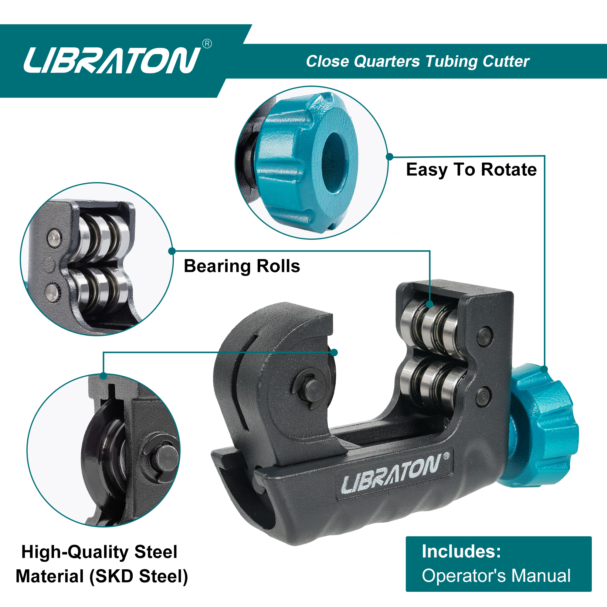 Libraton Tubing Cutter 4mm to  – обзор и цена Pipe Cutter Ratchet