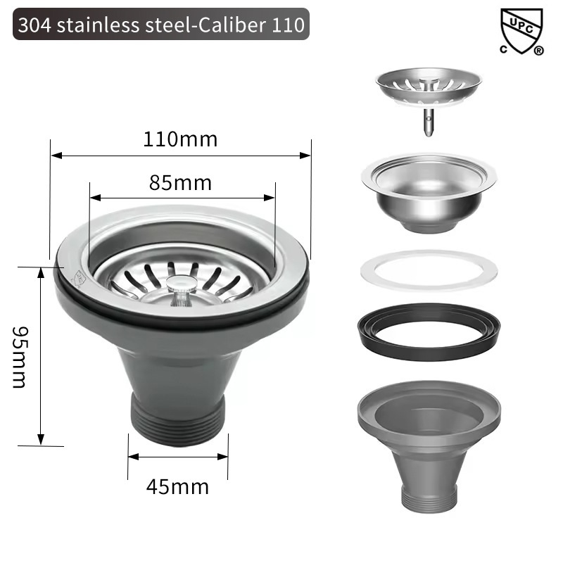 Sink Filter American Cup Kitch – обзор и цена Overflow Pipe Clip