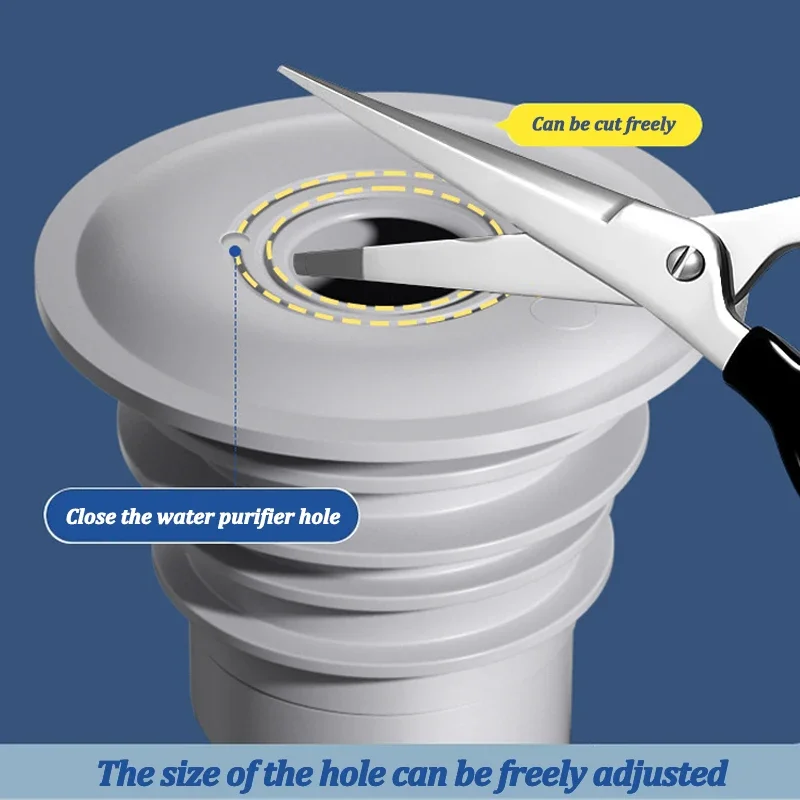 Silicone Bathroom Sewer Seal R – обзор и цена Drain Pipe Clip