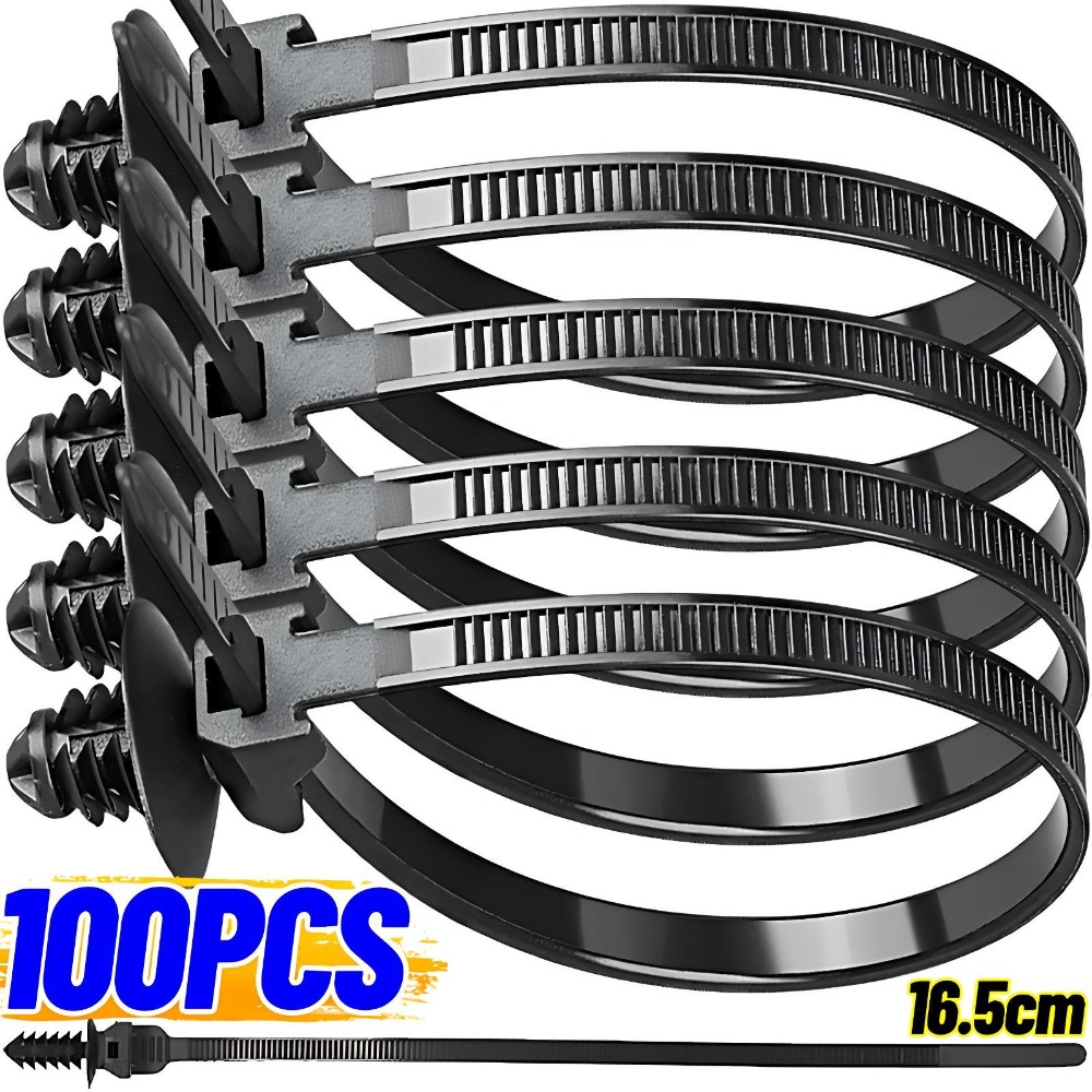 100/10pcs Nylon Self Locking Z – обзор и цена Plastic Pipe Clip