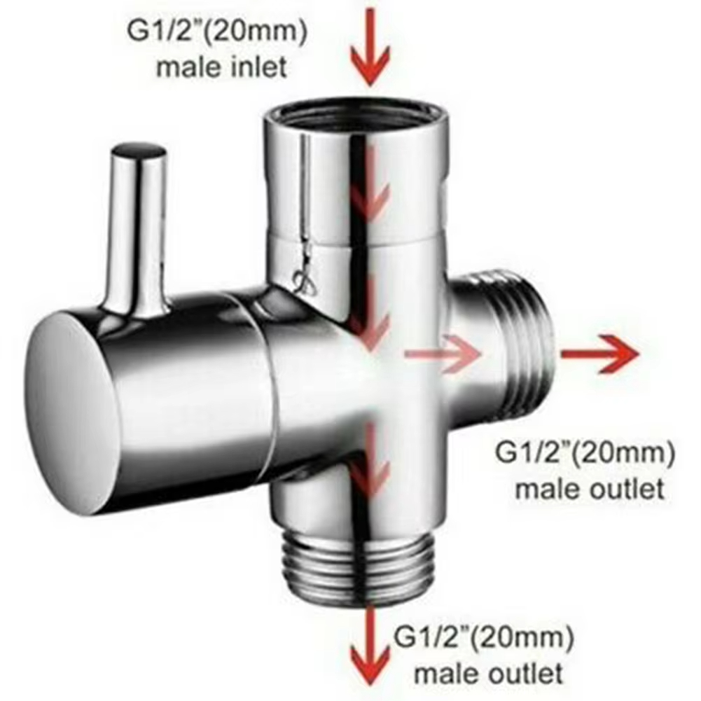 G1/2in 3 Way Diverter Valve T- – обзор и цена Shower Valve Cartridge