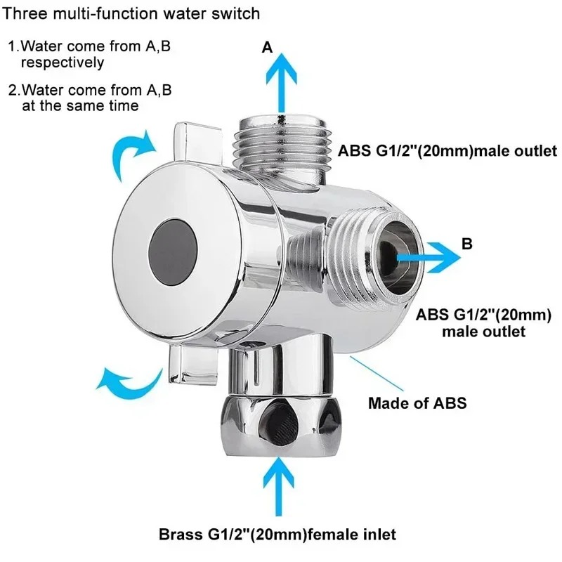 Diverter Valve G1/2 Splitter 2 – обзор и цена Shower Valve Cartridge