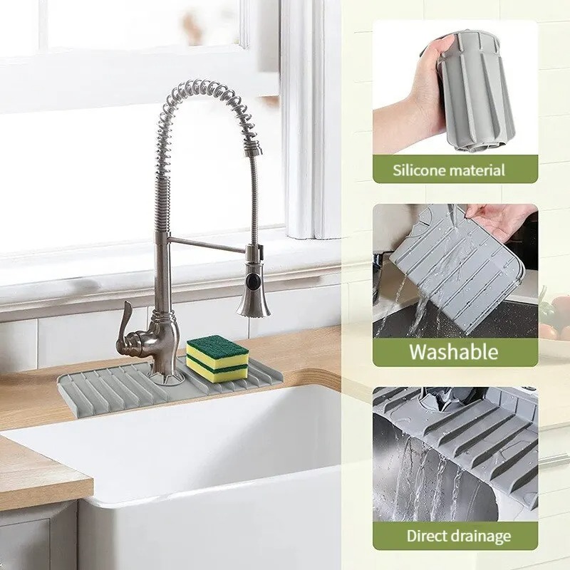 Silicone Faucet Mat Dish Soap  – обзор и цена Silicone Tap Washer